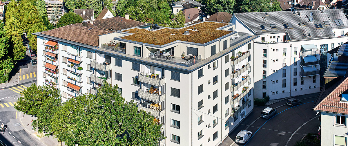 Gesamtsanierung und Aufstockung eines Wohnhauses in Luzern.